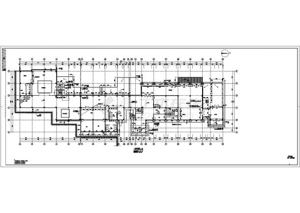某地三层框架结构接待中心建筑设计施工图-图二