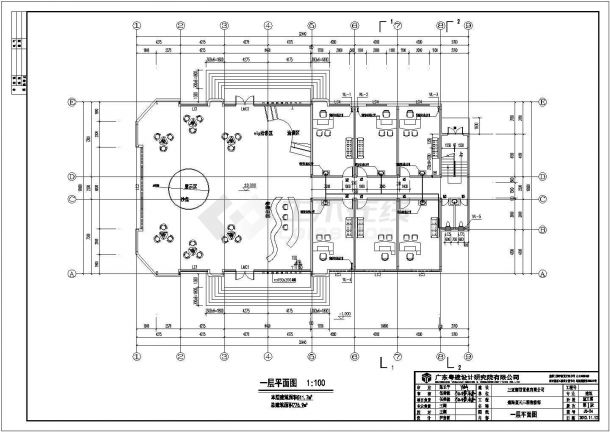 【三亚】二层钢结构售楼中心建筑专业施工图-图二