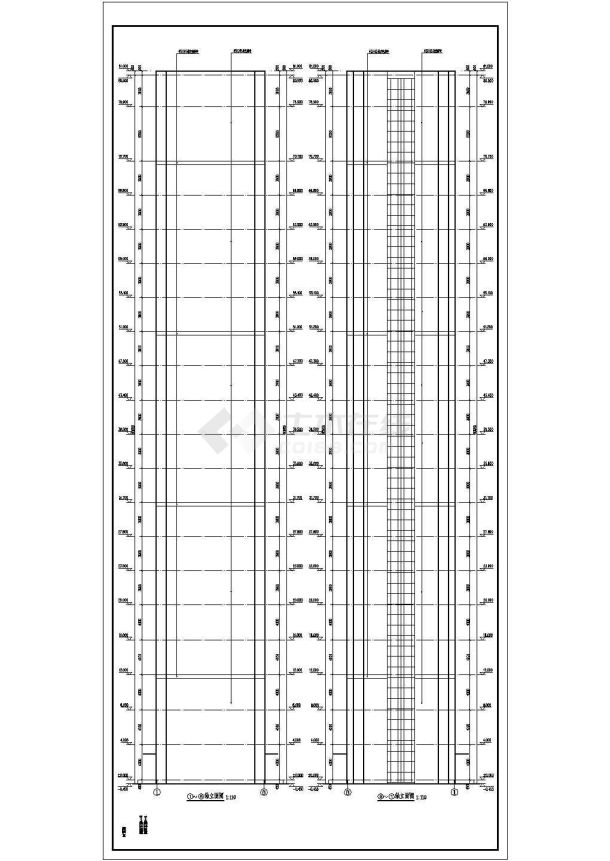 某地电梯厂电梯试验塔建筑设计施工图-图一