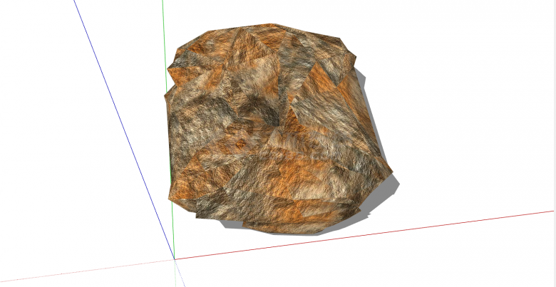 园林室外景观造景奇石头岩石su模型-图二