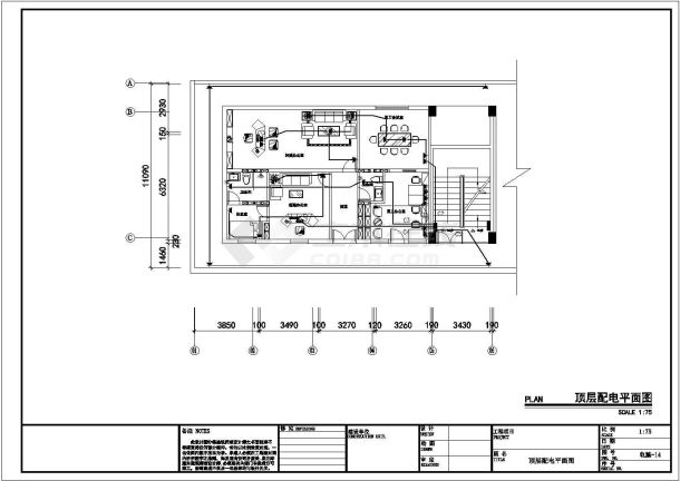 [深圳]某大型酒店施工图及效果图-图一