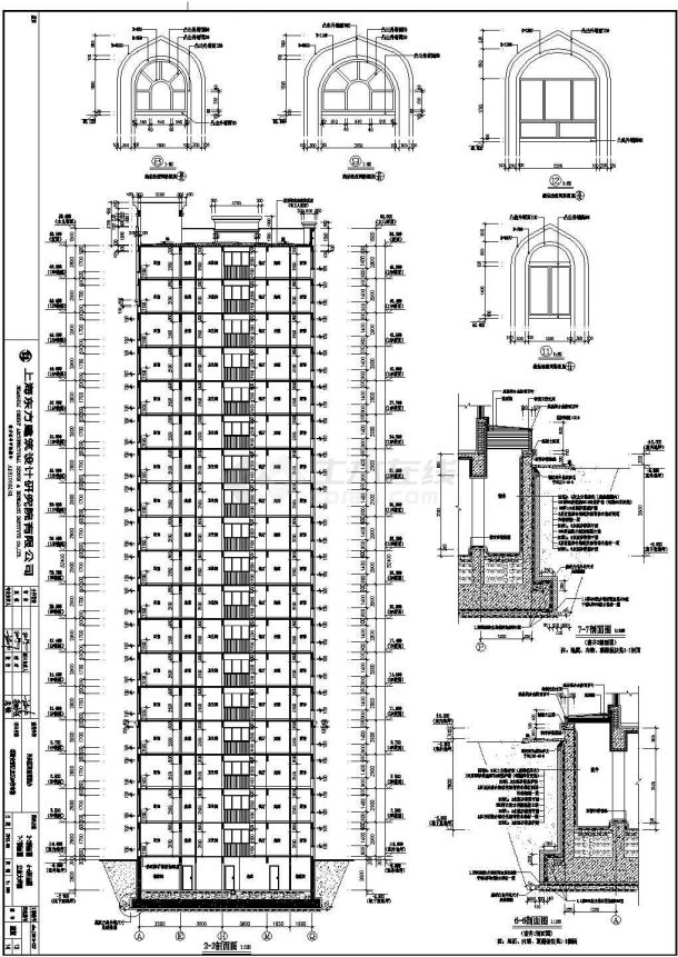 某18层剪力墙住宅楼建筑设计施工图-图一