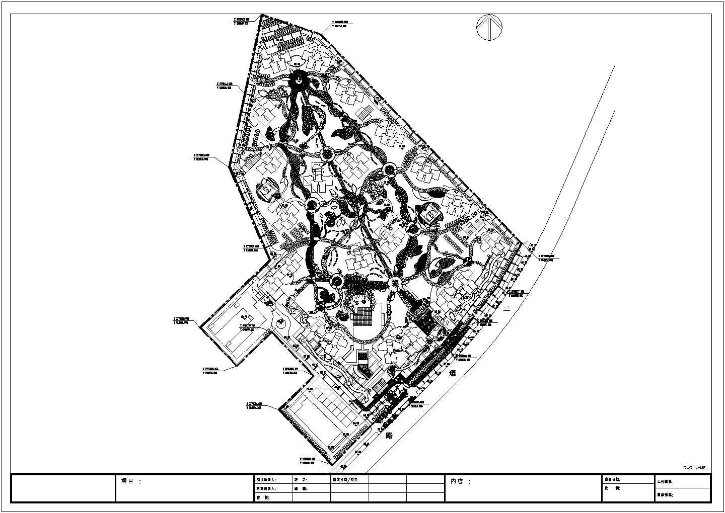40万平小区绿化景观CAD总图