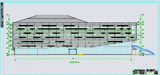 某六层框剪结构文化演艺中心全套设计施工图-图二