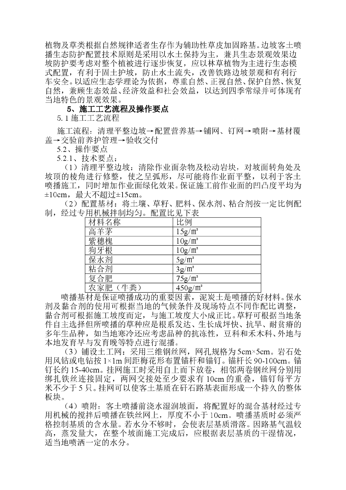 铁路矸石路基边坡客土喷播施工工法-图二