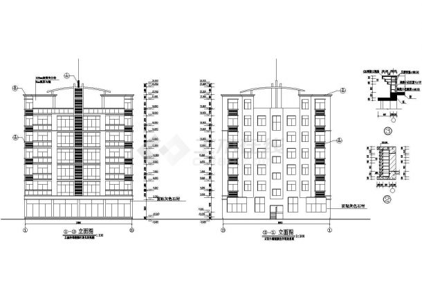 某多层砖混结构住宅楼建筑毕业设计图-图一