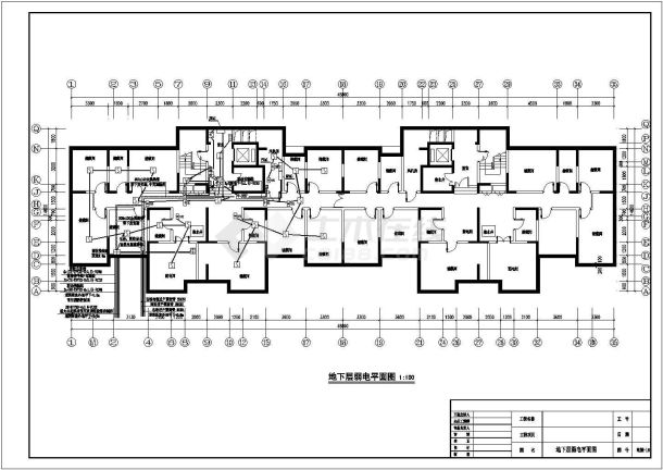 某地22层住宅楼强弱电全套施工图纸-图二