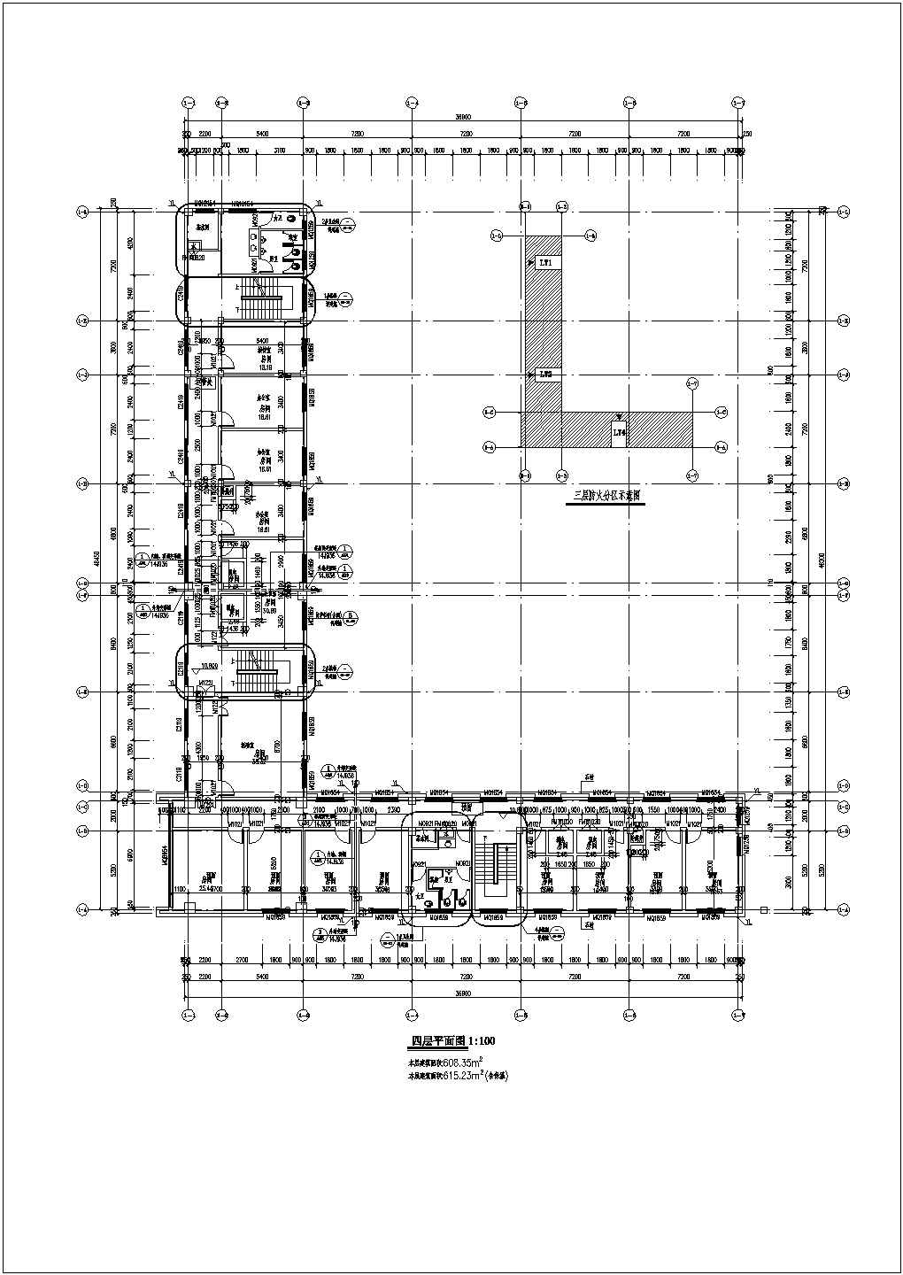 【江苏】两层（部分五层）高速服务区建筑结构图纸