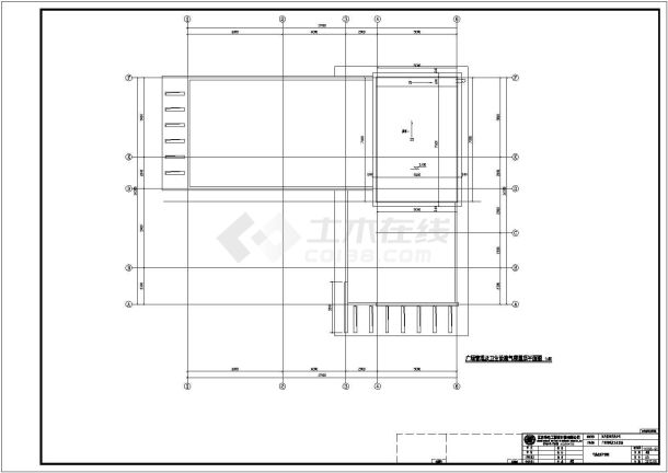 河南某公共厕所建筑结构水电施工图-图二