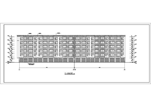 某小区六层砖混结构住宅楼建筑施工图-图一