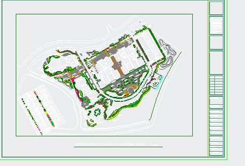 【江苏】某公司景观工程绿化总平面规划图-图一