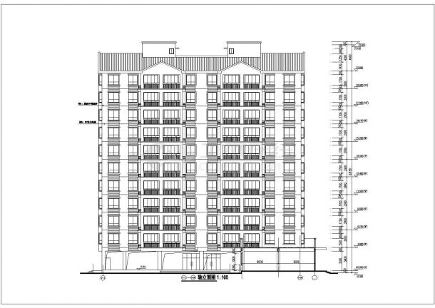 某地11层框架剪力墙结构住宅建筑施工图纸-图二