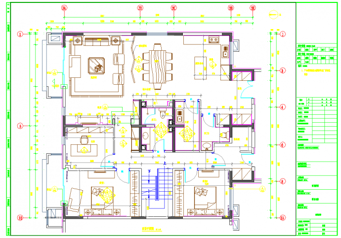 巨山别墅310平米双层别墅室内装修图（含效果）_图1