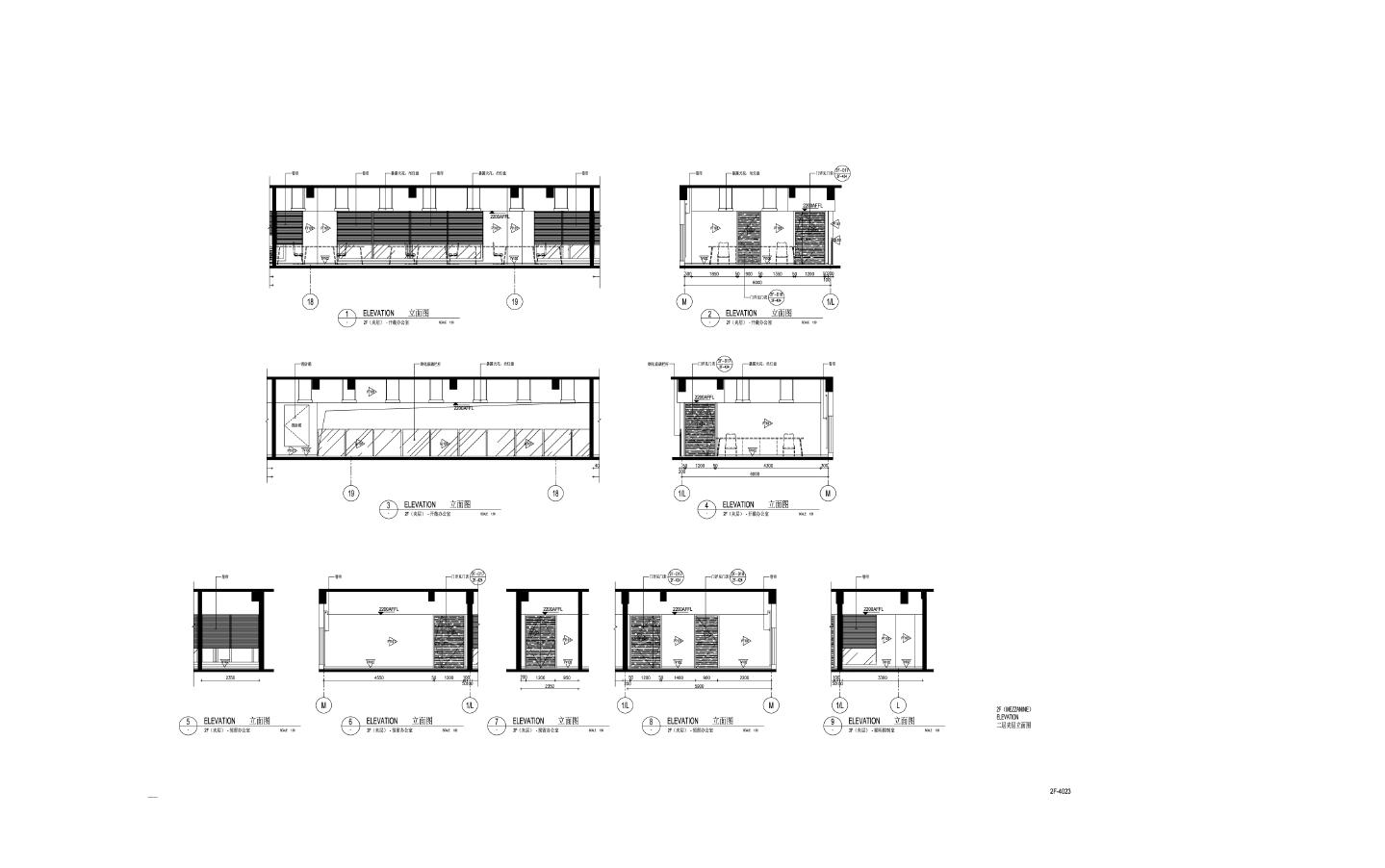 某多层办公楼建筑立面图