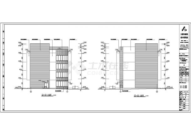 太原市四层框架结构富士康配套楼建筑、结构施工图-图二