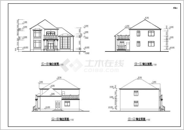 某地农村自建二层别墅施工图及建筑图-图一