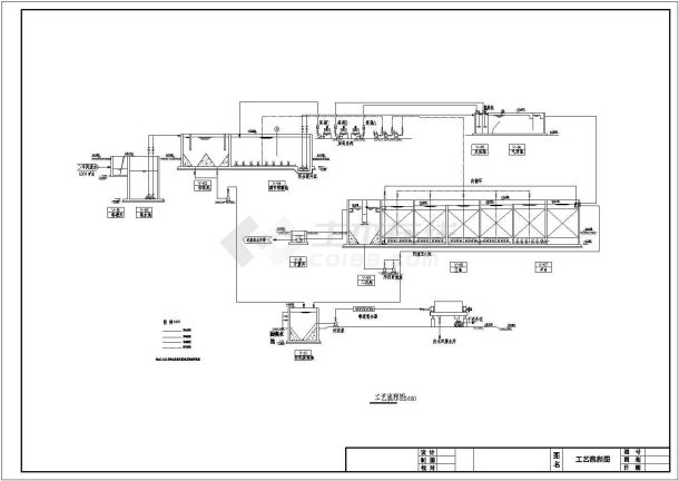 某地污水厂A20高程设计施工图纸-图二