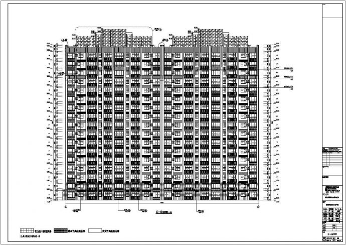 河南省某地十七层剪力墙结构单元住宅建筑施工图_图1