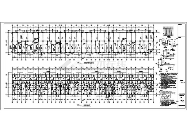 某地底框架结构住宅楼结构施工图-图一