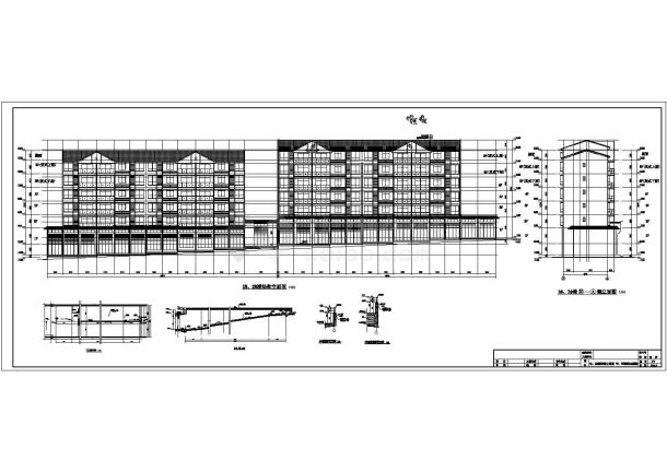 江西省某地六层框架剪力墙结构住宅楼建筑施工图-图一