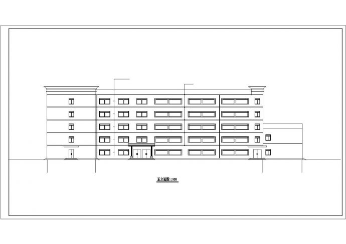 【郑州】第二高级中学1#教学楼设计图纸_图1