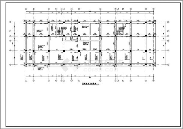 某地6层综合办公楼纯框架结构图纸-图二