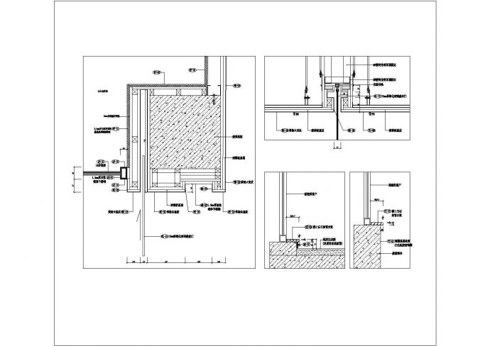 【宣城】某公司办公室装修施工设计图纸_图1