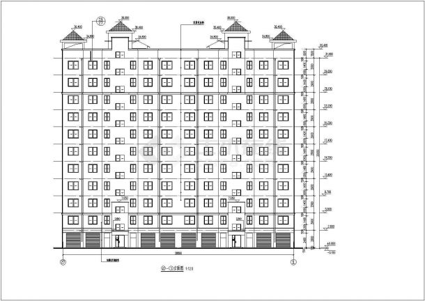 【河南】某地12层剪力墙复式住宅楼结构图-图二