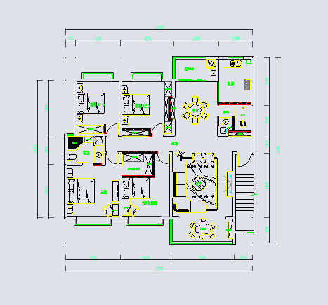 某三室两厅现代简约风格室内装修（含效果图）_图1