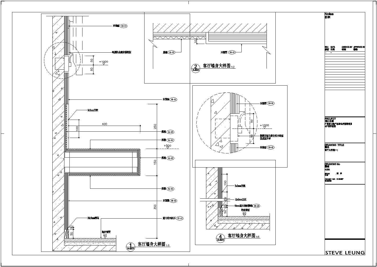 【广州】富力地产标准化样板房A戶型房装修设计图