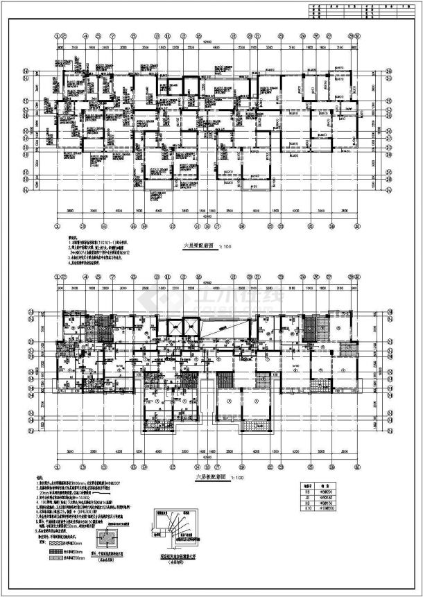 25层剪力墙结构住宅楼结构施工图-图一