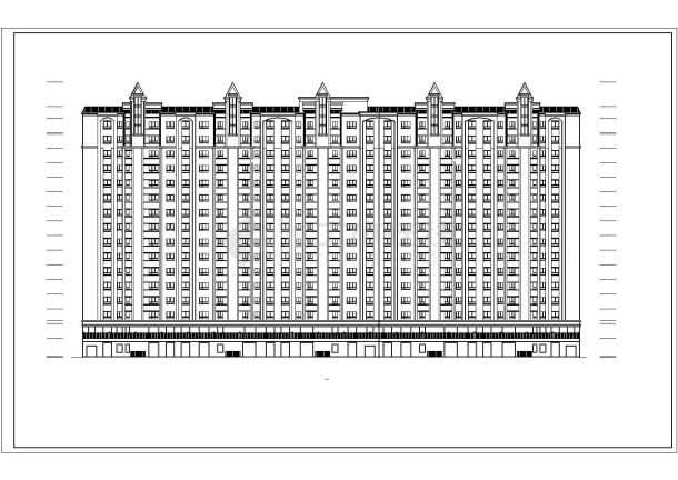 【新疆】某十六层剪力墙结构住宅楼建筑设计方案图-图二