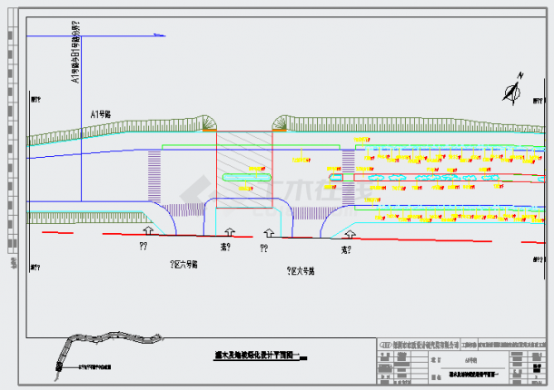 南方某地城市快速路道路绿化设计施工图-图二