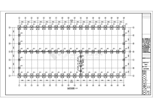 连体工业钢结构厂房设计施工图（100米*50米）-图二