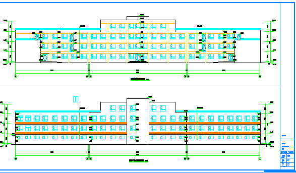 某地四层框架结构卫生院综合业务楼建筑方案设计图_图1