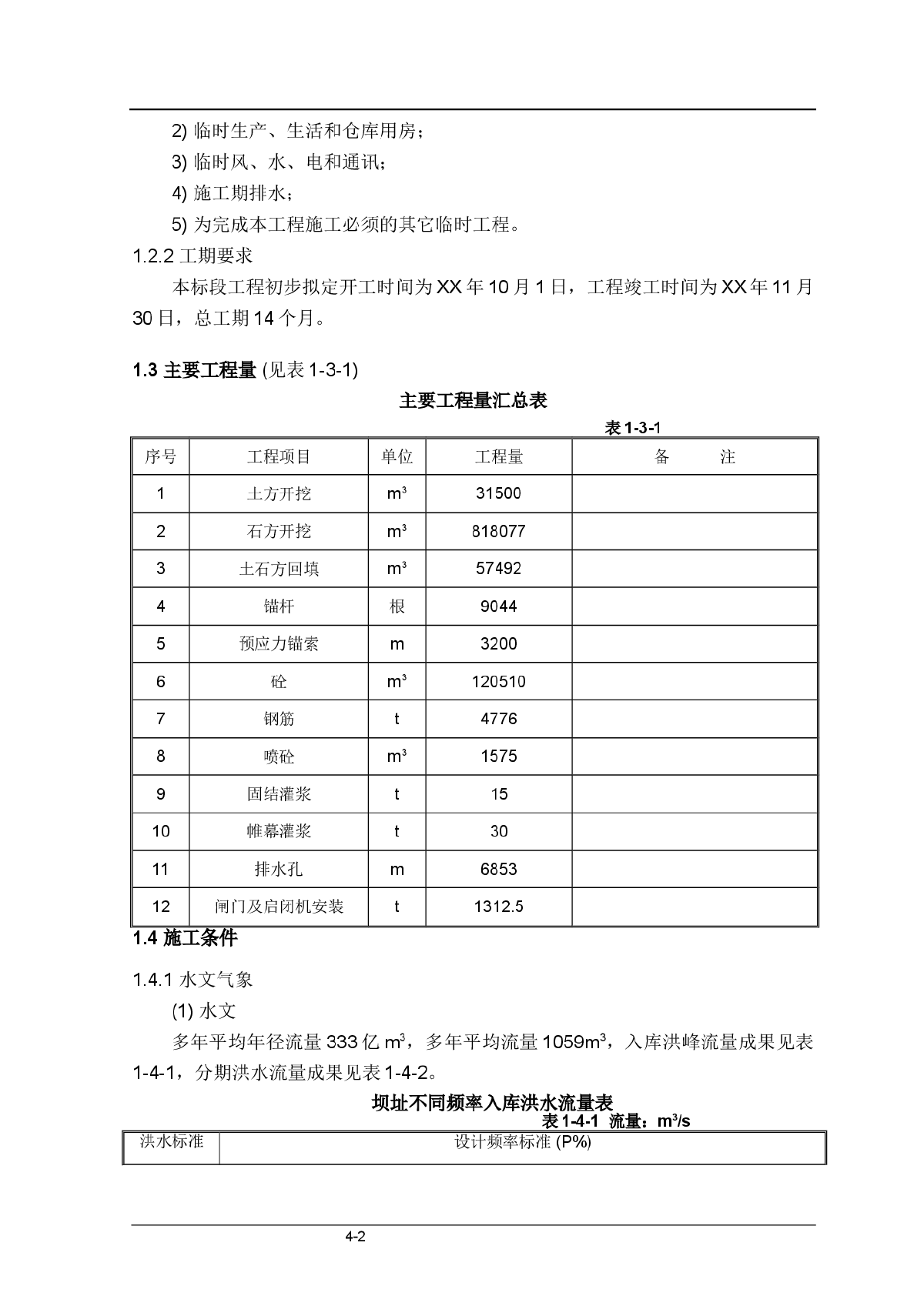 水电站工程施工组织设计（导流明渠 泄洪闸）-图二