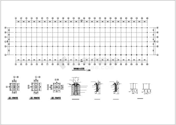某钢结构厂房结构设计详细施工图-图一