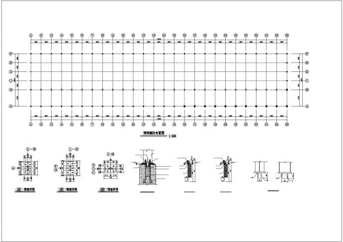某钢结构厂房结构设计详细施工图_图1