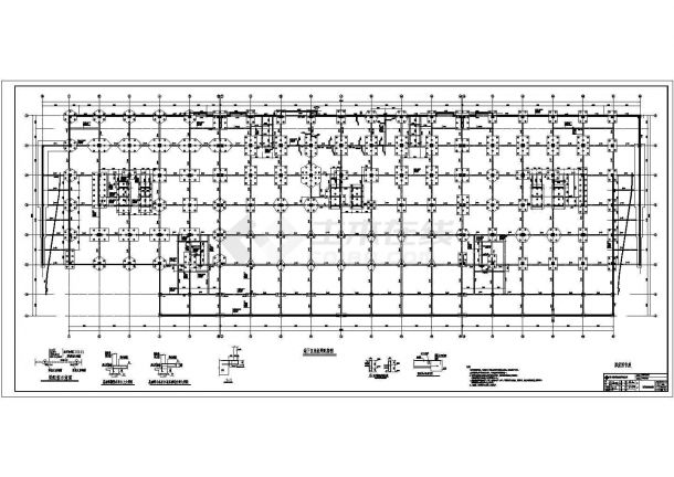 【广东】多塔15层框架结构体系石井大楼施工图-图一