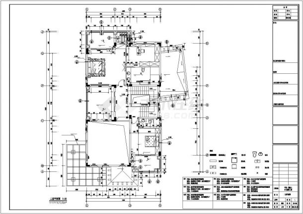 某小区三层欧式豪华别墅装修设计图-图二