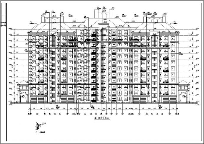【河南】某高层剪力墙结构住宅建筑施工图_图1