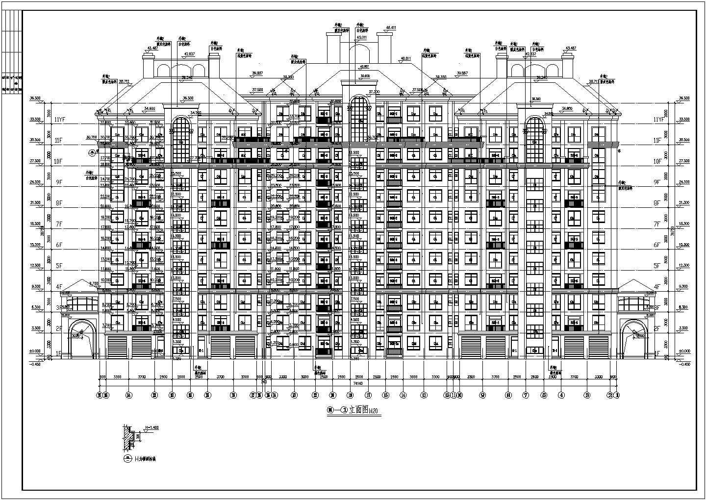 【河南】某高层剪力墙结构住宅建筑施工图