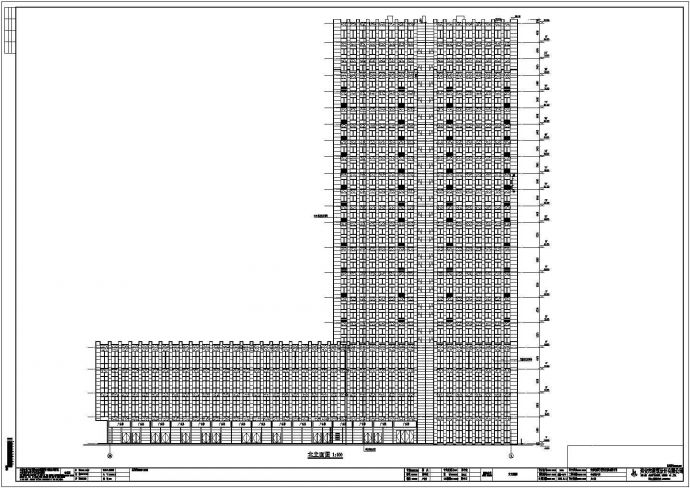 某地二十层框架结构酒店全套施工图（建筑和结构和水暖）_图1