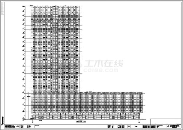 某地二十层框架结构酒店全套施工图（建筑和结构和水暖）-图二
