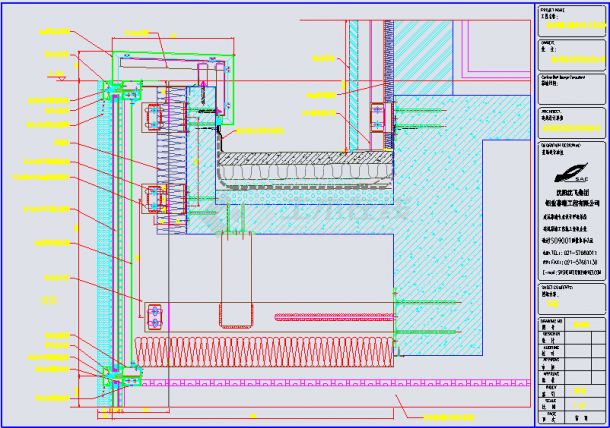 【上海】某办公楼幕墙建筑结构施工图-图二