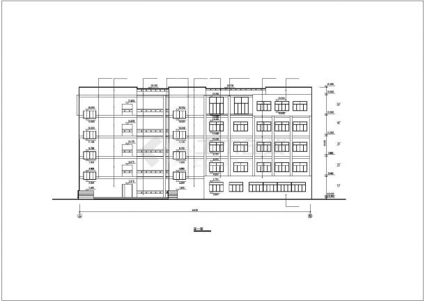 某学校五层实验楼建筑设计全套施工图-图一