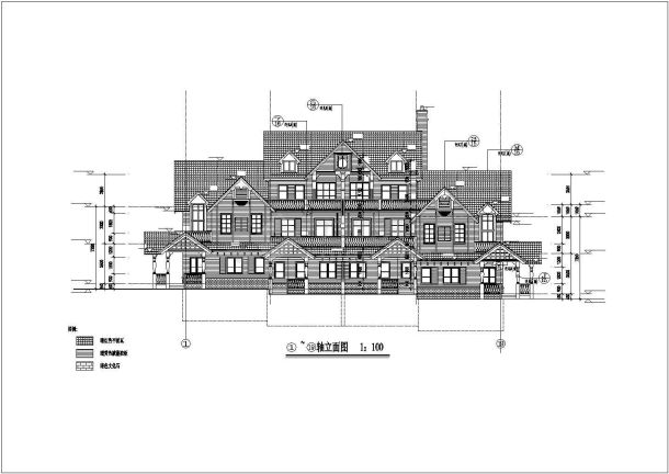 东北地区某3层别墅建筑设计完整施工图-图一