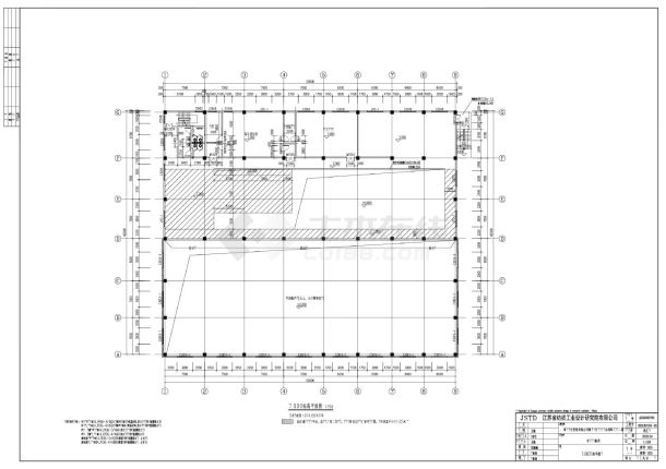 余热发电机房建筑平立面图-图一