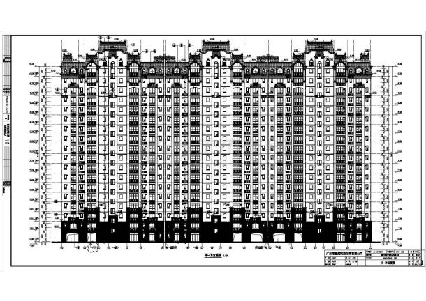 某18层塔式高层住宅楼建筑设计施工图-图一