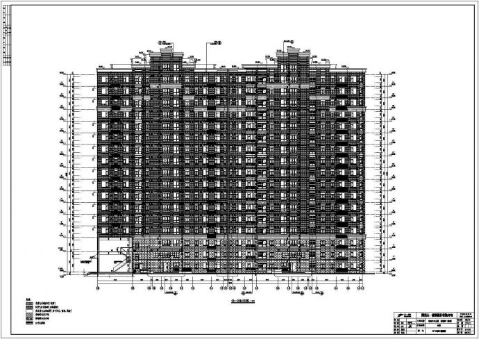某地框架结构十七层住宅建筑设计施工图_图1